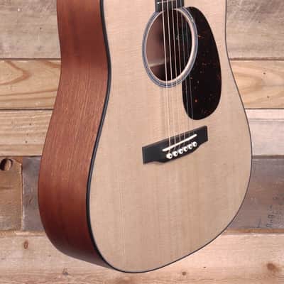 Martin D Jr E Acoustic/Electric Guitar Natural w/ Case image 2