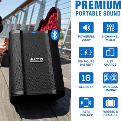 Alto Professional Busker 200W PREMIUM BATTERY POWERED PORTABLE PA image 5