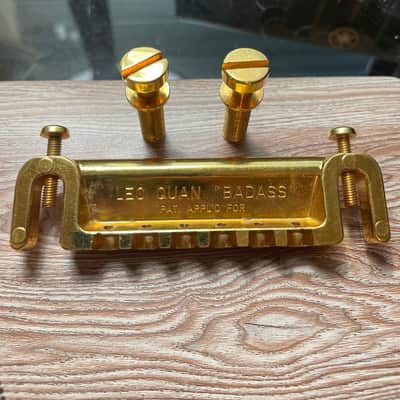 Leo Quan Badass Bridge/Tailpiece Wrap Around Gold image 3