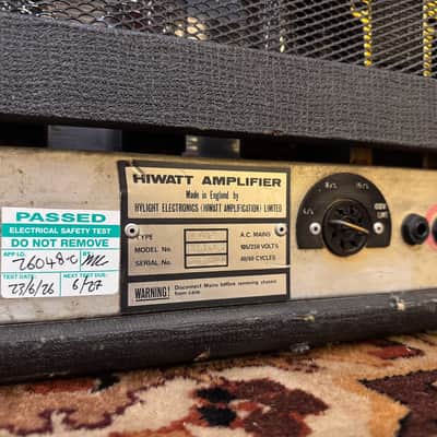 Vintage 1972 Hiwatt Custom 100 100w DR103 Original UK Valve Amplifier Head 1970s image 12