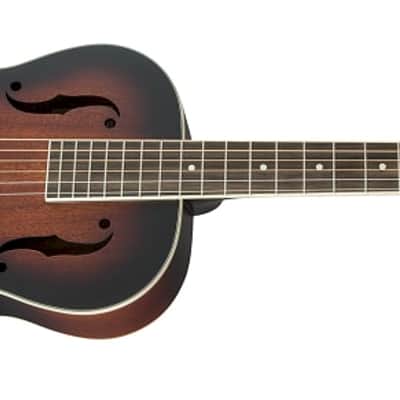 Gretsch G9241 Alligator Biscuit Round-Neck Resonator Guitar with Fishman Nashville Pickup, 2-Color Sunburst image 2