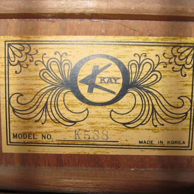 Kay K588 Acoustic Guitar image 7