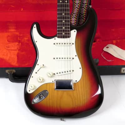 1975 Fender Stratocaster Left Handed - 7 1/4 Pounds! - Sunburst Finish - Rosewood Fingerboard - Original Case image 1