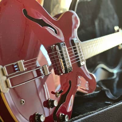 Epiphone 2001 Riviera Electric Guitar Cherry Finish Peerless Factory Korea w/ OHSC image 1