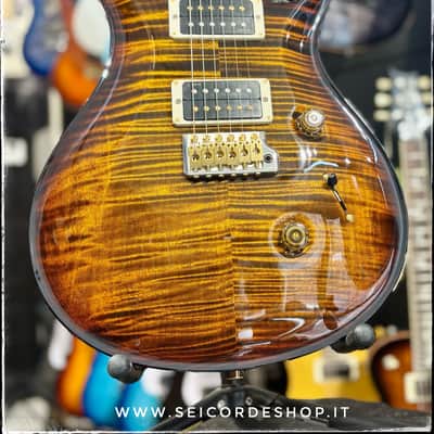 PRS Custom 24 10-Top Black Gold Wrap Burst image 12