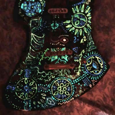 HIDE 煙花結他 Luminous Glow Guitar Fernandes MG 450X 120X 70x 80x 280x 125s 140x 165x 180 ultimate paint Hide Matsumoto Burny松本秀人モデル Electric Guitar 吉他。Hide city We are X Japan visual Rock UV paint。橫須賀劍齒虎 Anime Luna Sea LEMONeD NANA 🦋🏝🌷🧚🏻‍♀️ image 9