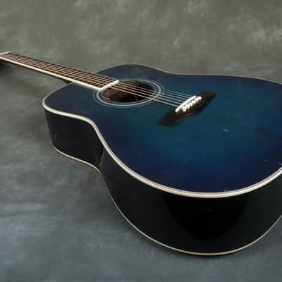 Yamaha FG-422 OBB Acoustic Guitar - Oriental Blue Burst - 2nd | Reverb