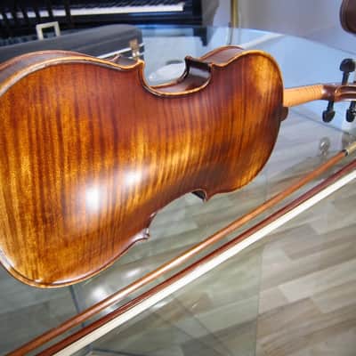 West German 4/4 Stradivarius Model Violin 1950s-1960s - Brown Varnish image 1