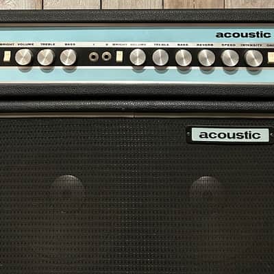 Acoustic 150 with Matching 6x10 Cabient 1970s - Black, Killer Head and Cabinet Combo! image 4