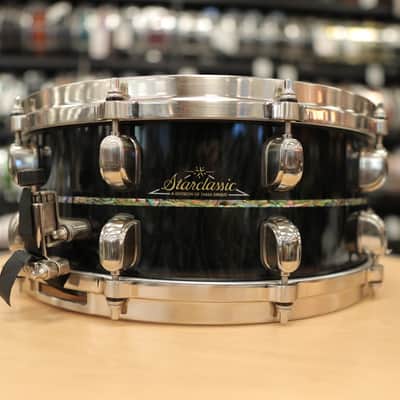 Pre-Owned Tama Limited Edition Starclassic Bubinga Exotix 6x14" (1 of 50) Snare Drum - Midnight Storm Sapele image 4
