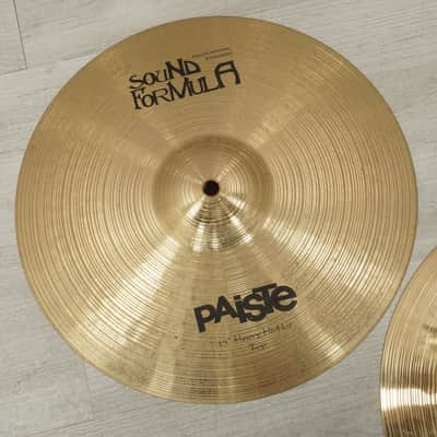 Used Paiste Sound Formula Hi Hat Cymbals 13 - Inch image 4