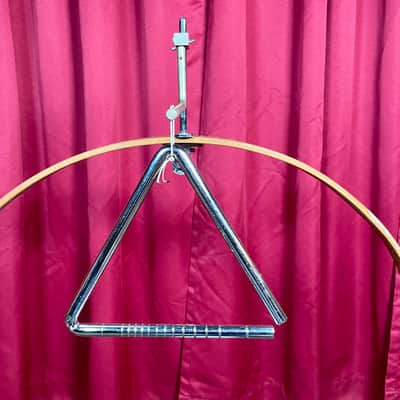 Vintage 8" Orchestral Steel Ribbed Triangle image 1
