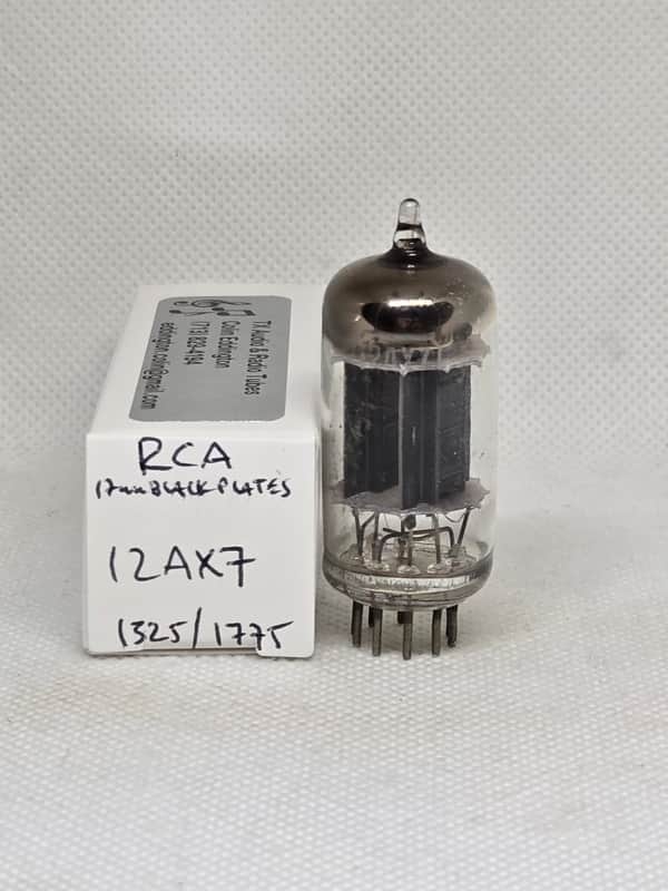 RCA 12AX7 Black Plate Balanced Single NOS ECC83 12AX7A image 1