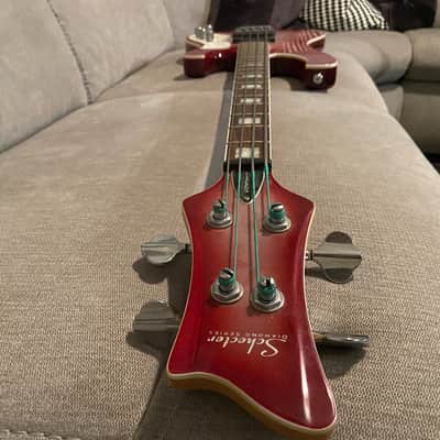 Schecter Diamond Series Stargazer Bass 2000s - Crimson Ghost image 7