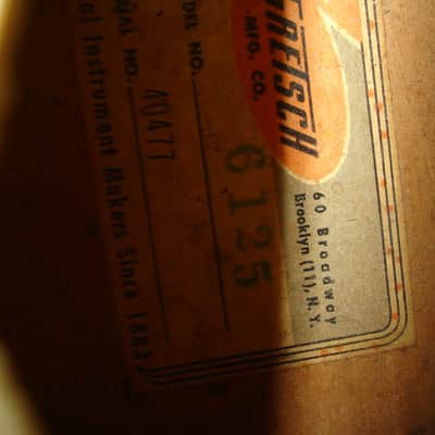 Vintage 1961 Gretsch 6125 Single Anniversary Model Electric Guitar image 3