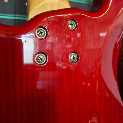 Warwick Rockbass Streamer Standard Trans Red 2002 Electric Bass image 15