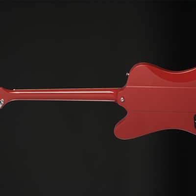 Epiphone Inspired by Gibson Custom 1963 Firebird V with Maestro Vibrola in Ember Red with Case image 3