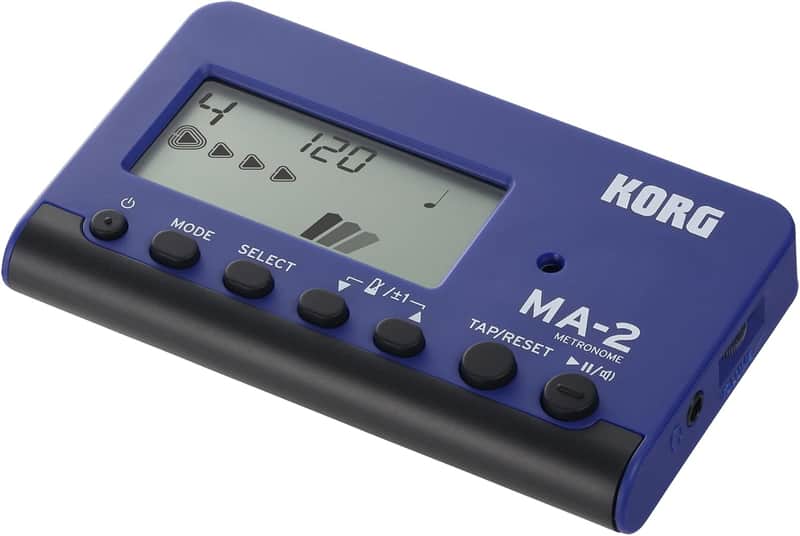 Korg MA-2 Digital Metronome for Orchestral Instruments w/ Large Display and 400 Hours Battery Life - Blue MA2BL 2025 - Blue image 1
