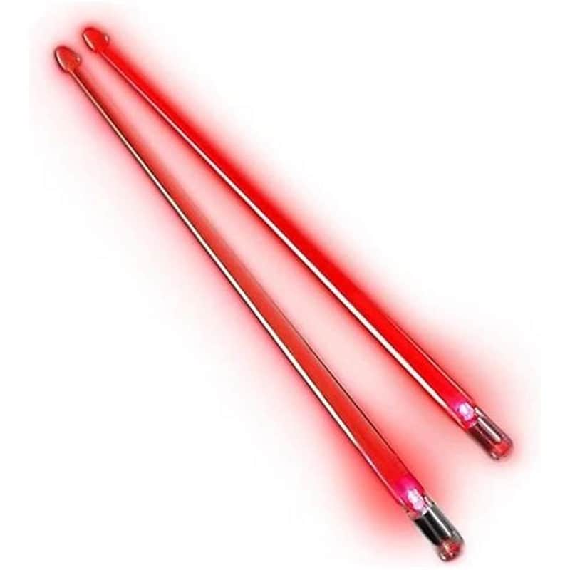 Firestix FX12RD Light-Up Drum Sticks Red image 1