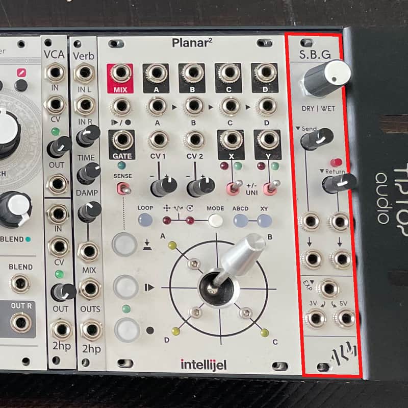 ALM/Busy Circuits ALM006 S.B.G. Effects Pedal Adapter Eurorack Synth Module 2020 - Present - Silver image 1