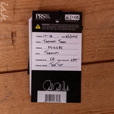 PRS Tremonti 10-Top Charcoal Purple Burst (Natural Binding) image 13