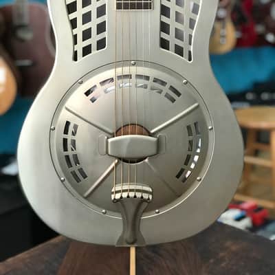 Republic Guitars Delta Rocket Resonator Guitar Style 88 - Brushed Steel image 2
