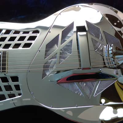 National Reso-Phonic Style 1 EXPLODING PALM Tricone 2023 Mirror Nickel On Brass - IN STOCK NOW! image 17
