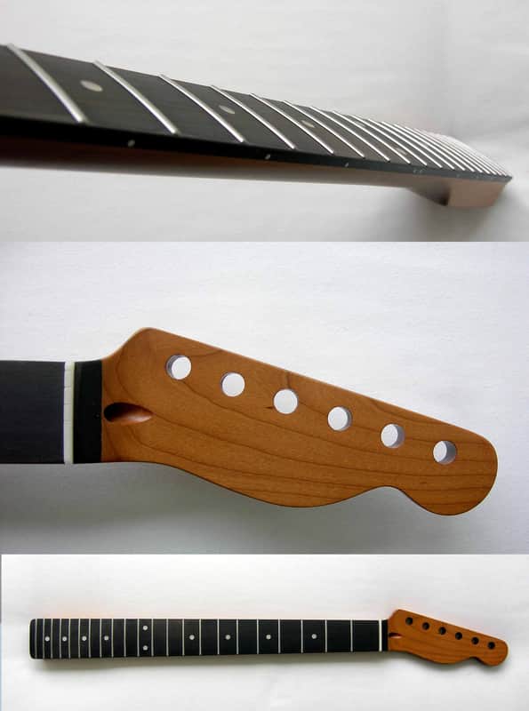 Roasted Telecaster Guitar Neck/Maple Rosewood /22-Med Jumbo Frets image 1