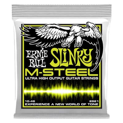 Regular Slinky M-Steel Electric Guitar Strings 10-46 Gauge Maraging-Stl Hex-Core Super Cobalt Alloy Wound Set Ultra High-OP/Fatigue-Resistant image 1
