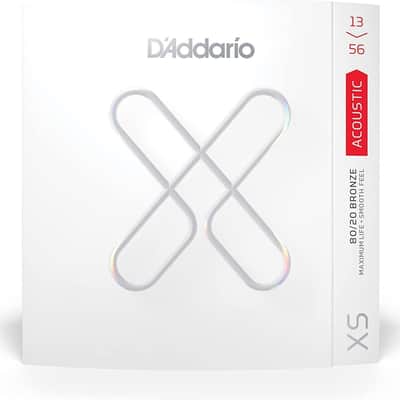D'Addario XS 80/20 Bronze Coated Acoustic Guitar Strings Medium, 13-56 image 2