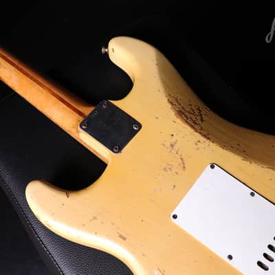 1954 / 1955 Fender Stratocaster with Maple Fretboard Blonde Refin image 18