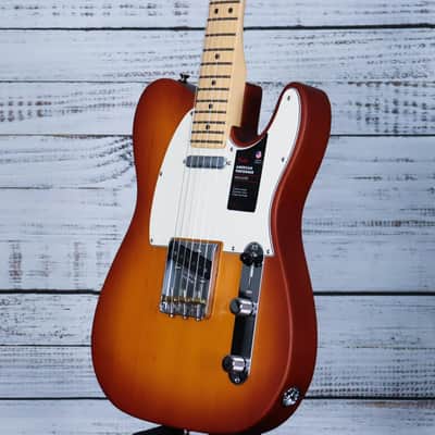 Fender Limited Edition American Performer Timber Telecaster Electric Guitar | Honey Burst Spruce image 5