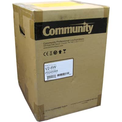Community V2-6W Two-Way Full-Range Compact Loudspeaker System - White image 2