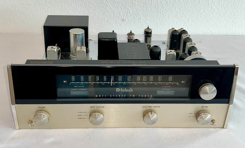 Classic McIntosh MR71 Stereo Tube Tuner Black / Silver, Very Clean Super Nice Tuner ! image 1