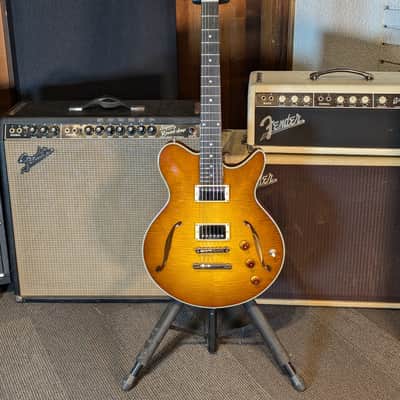 Eastman Romeo California Semi-Hollow Electric Guitar w/Case - Goldburst (Serial #P2400591) image 1
