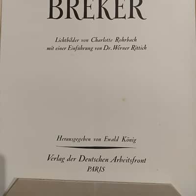 Arno Breker Folder 1943, Provenienz Wilhelm Kempff image 2