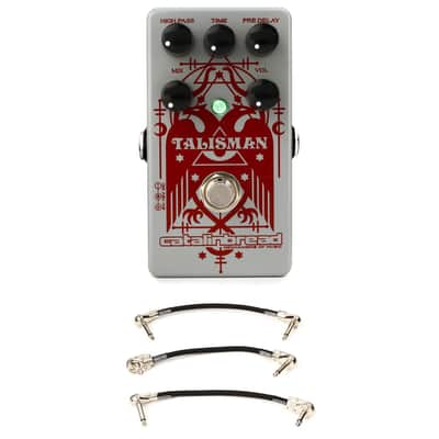 Catalinbread Talisman Plate Reverb Pedal with 3 Patch Cables image 1