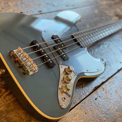 Fender Aerodyne Jazz Bass MIJ JD-Serial 2015 Japanese Domestic Dolphin Grey image 3