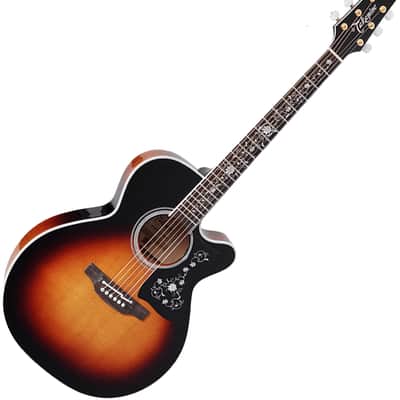 Takamine EF450C-TT NEX Acoustic Guitar Brown Sunburst image 1