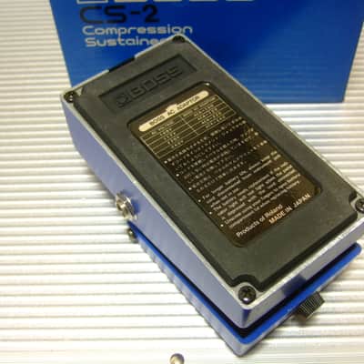 1983 Boss CS-2 Compression Sustainer w/ Original Box / MIJ Made in Japan (Black Label) image 4