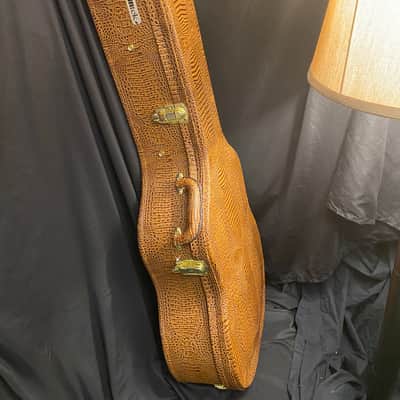 TourTek Wooden Acoustic Guitar Case for Dreadnaught Guitars 2020 Crocodile Print image 2