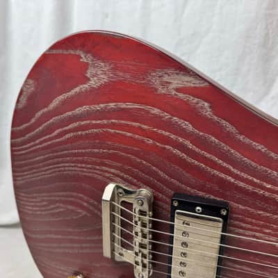Knaggs Kenai T3 Satin Singlecut Guitar with Case 2017 - Burgundy Drift image 4