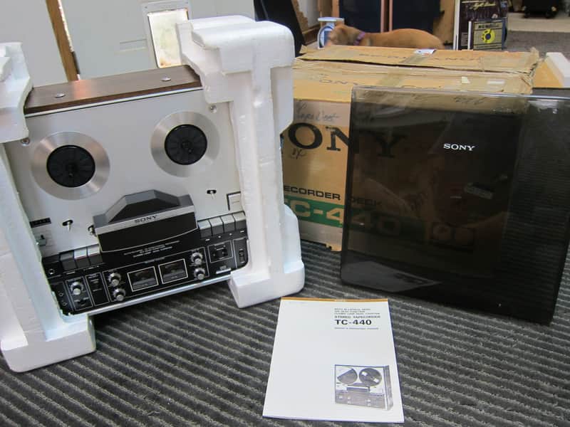 Sony TC-440 Reel To Reel, Auto Reverse 6 Heads, Dual Capstan,Sound on Sound, Box, Manual, Cover, Nee image 1