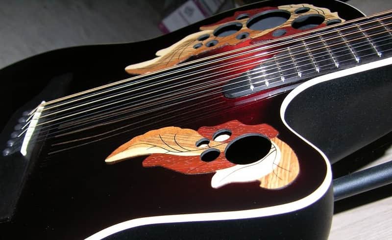 Ovation Adamas 1598MERB 12 String Acoustic Ruby Burst image 1