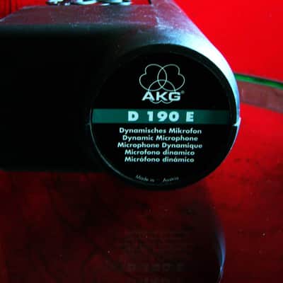 Vintage 1970's AKG D190E Cardioid Dynamic Microphone Low Z w accessories D1000E # 1 image 3