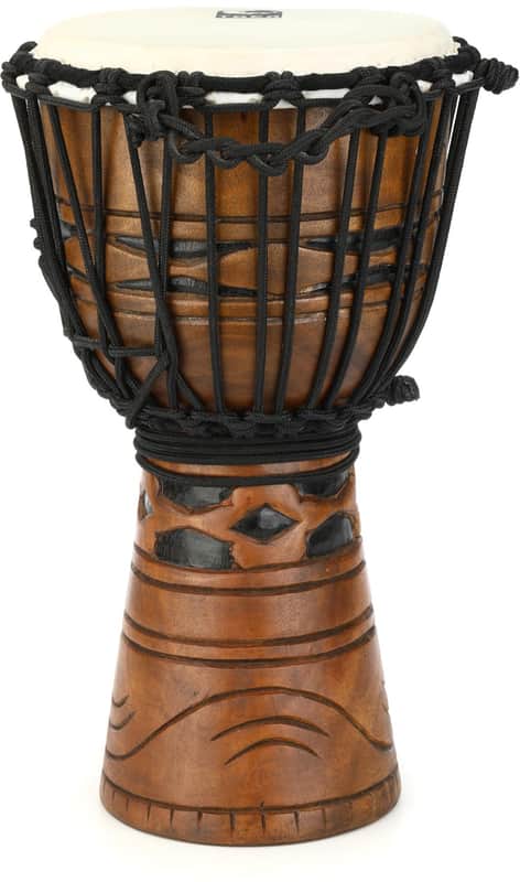 Toca Percussion Origins Series Wood Rope-tuned Djembe - 8 inch image 1