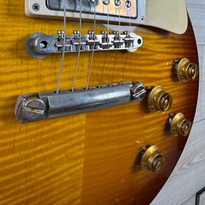 Gibson Custom 1959 Les Paul Standard Reissue VOS Electric Guitar - Iced Tea Burst #1331 image 6