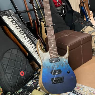 Ibanez RGD7521PB-DSF Standard 2021 - Present - Deep Seafloor Fade Flat image 1