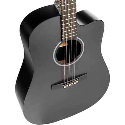 Martin Special DC-X1E Black HPL Dreadnought Acoustic-Electric Guitar Regular Black image 7