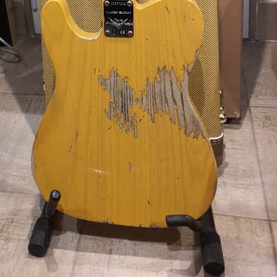 Fender 52 telecaster bigsby custom shop limited edition heavy relic CuNiFe aged butterscotch blonde image 6
